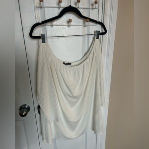 Boohoo ribbed off shoulder top